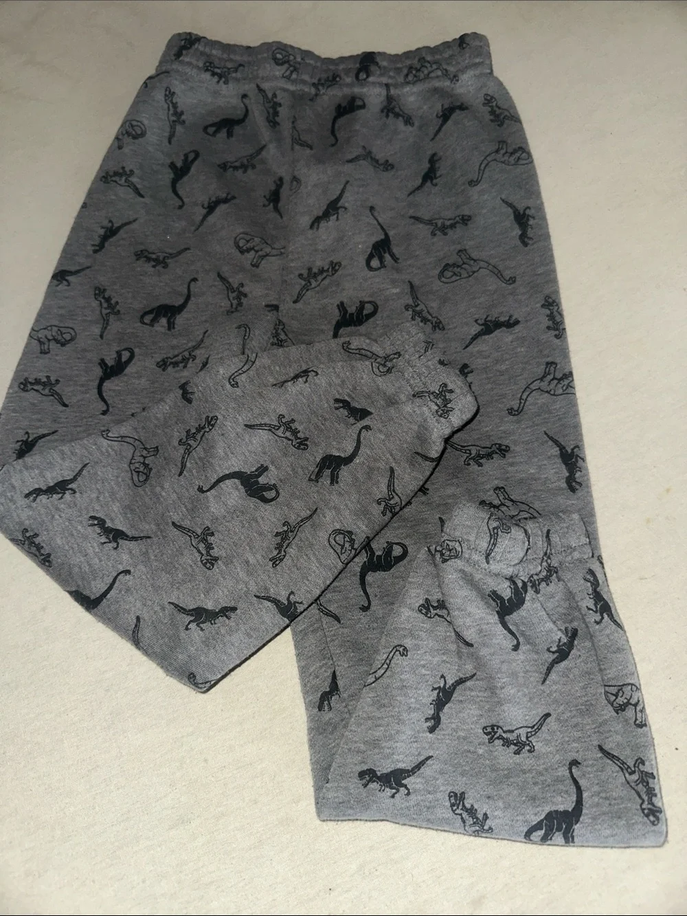 Kids Size 5 Garanimals Gray Dinosaur Print Jogger Pants